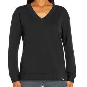 Women's Black V-Neck Top